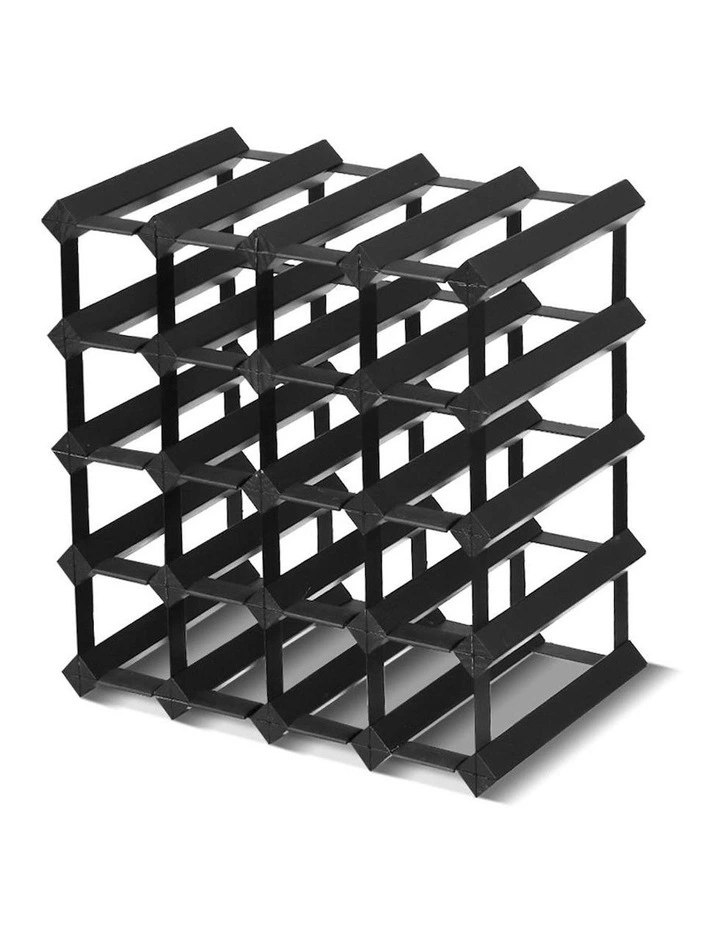 20 Bottle Wine Rack in Black