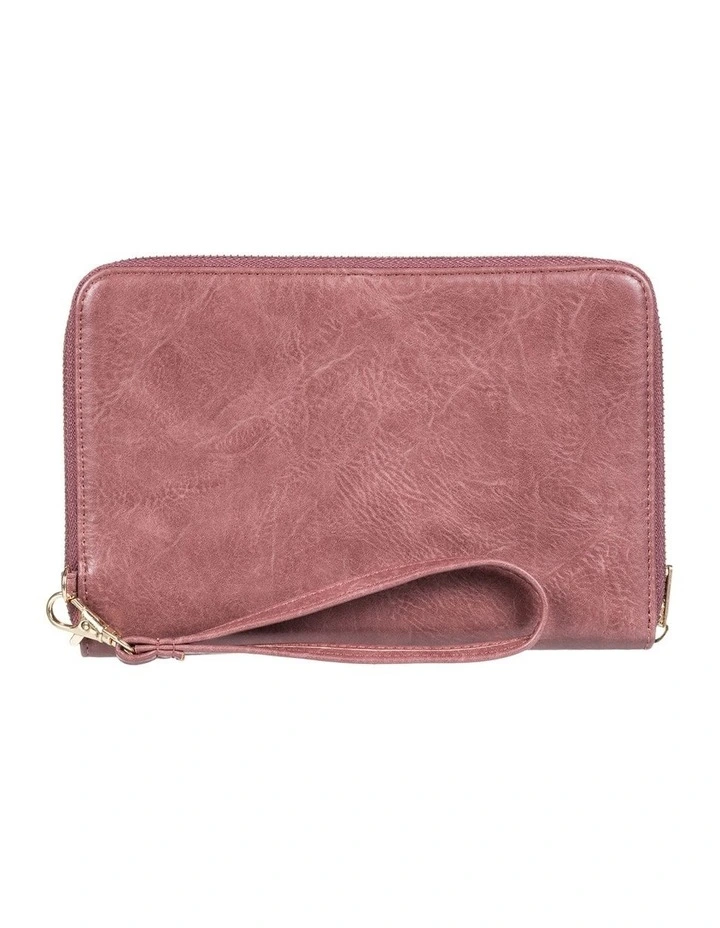 Magic Happens Zip-Around Wallet in Cedar Wood