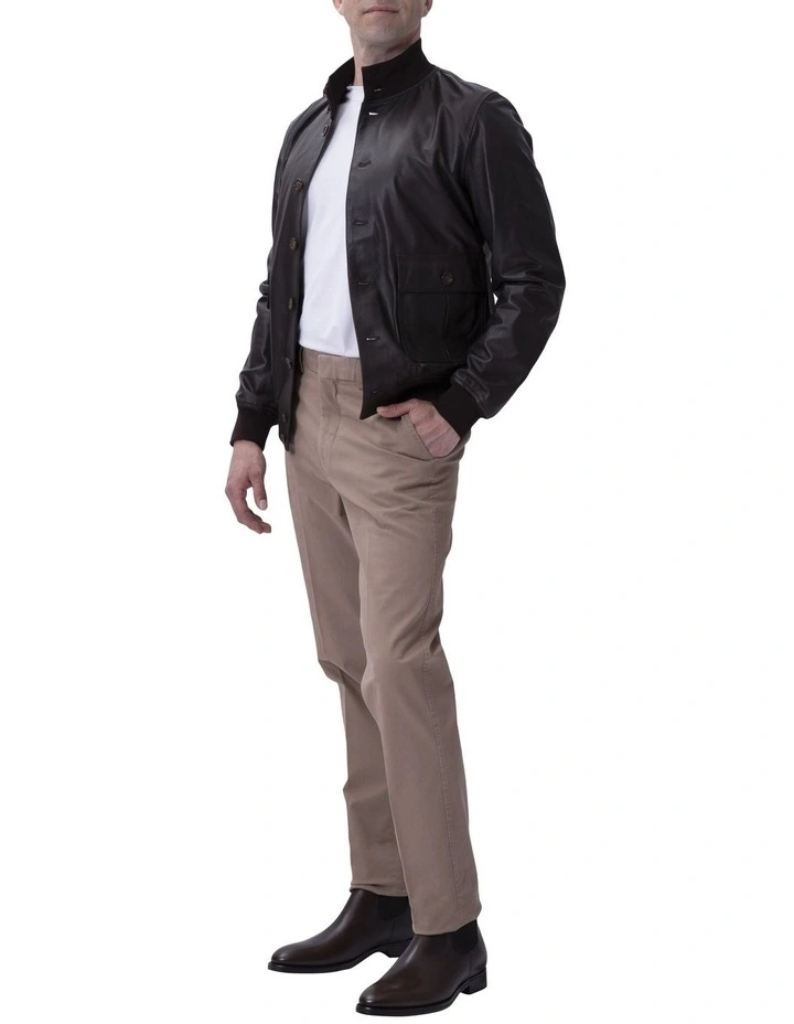Henry Sartorial x Valstar Iconic Leather Jacket Caffe