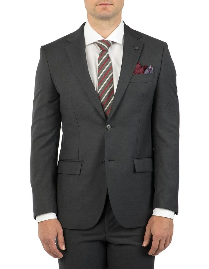 Modern Fit Hardwick Charcoal Jacket F2042