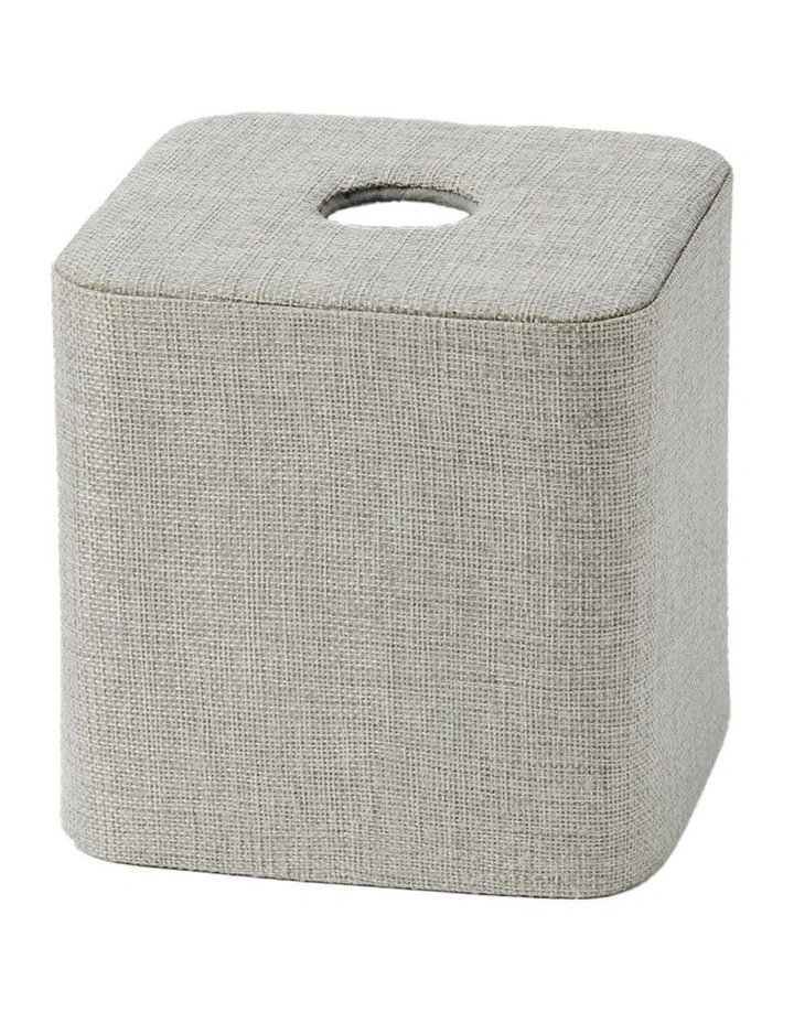 Aura Square Tissue Box Holder in Grey