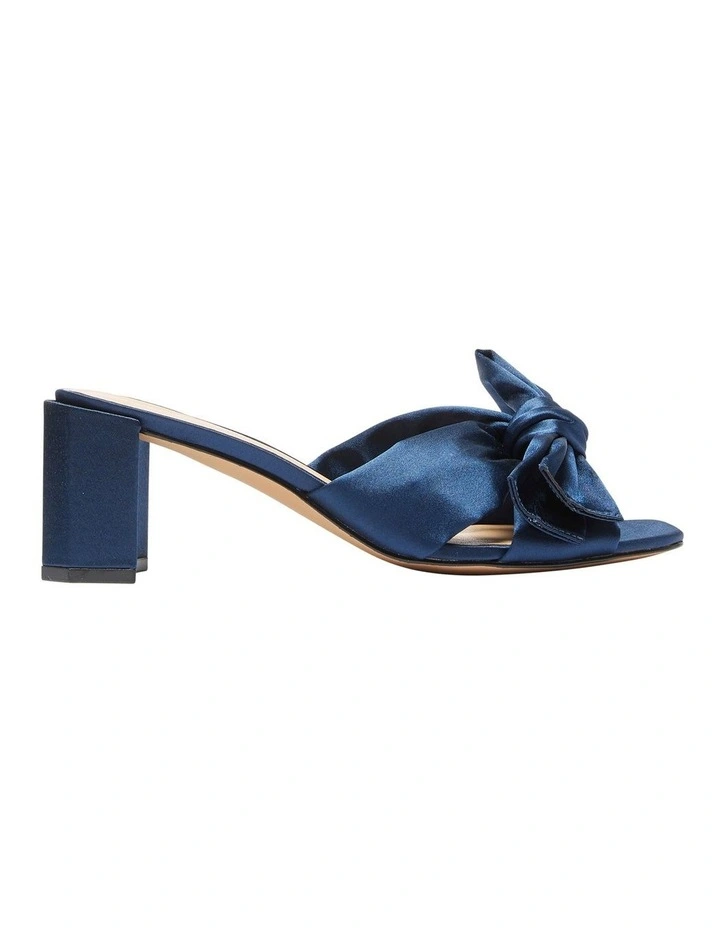 Aria Sandals in Navy Satin