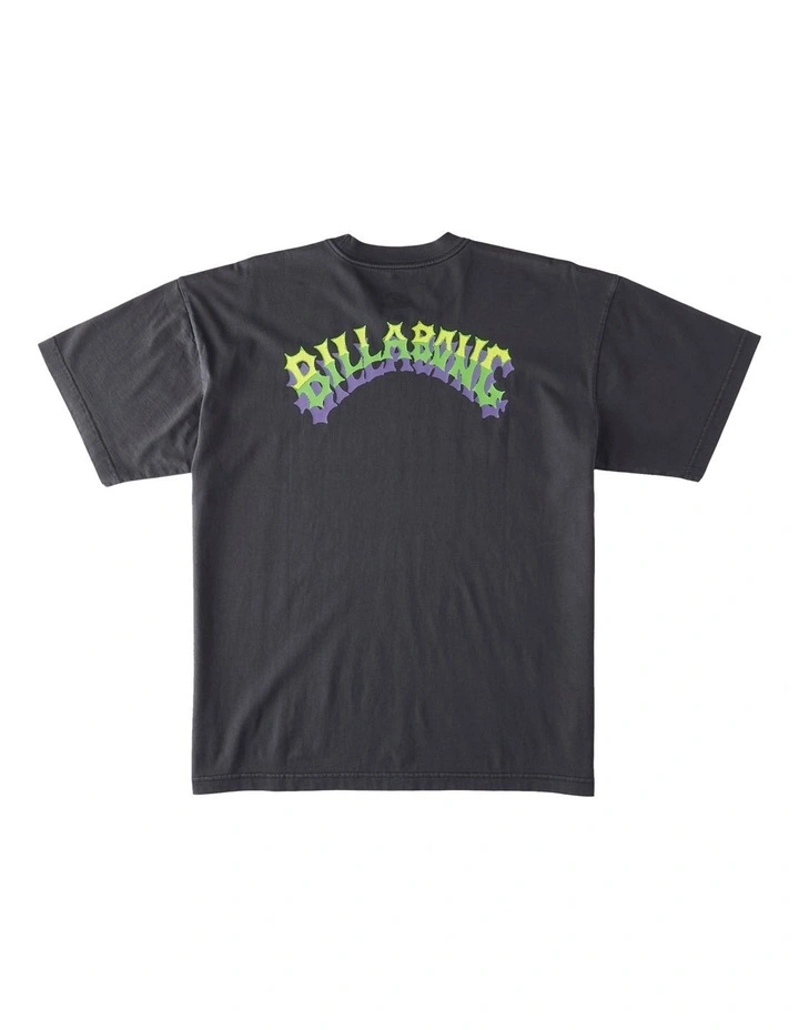 Arch Wave T-shirt in Washed Black