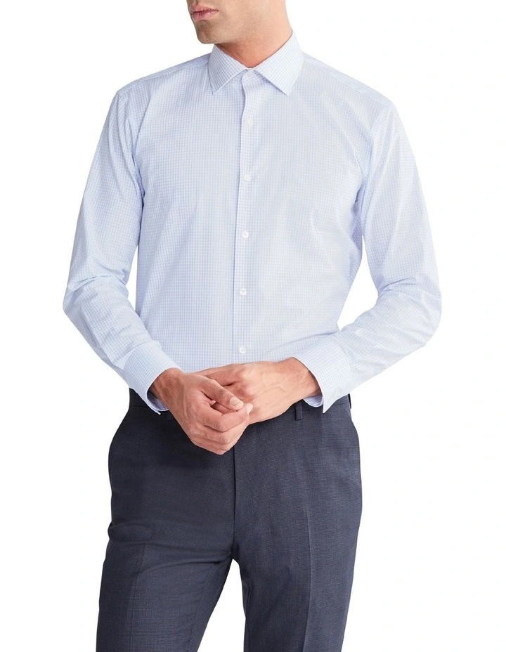 Slim Long Sleeve Shirt in Sky