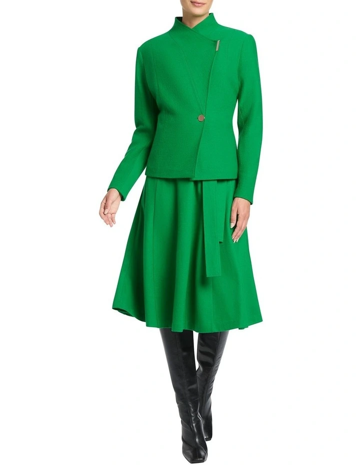 Kaitlyn Felted Wool Jacket in Green