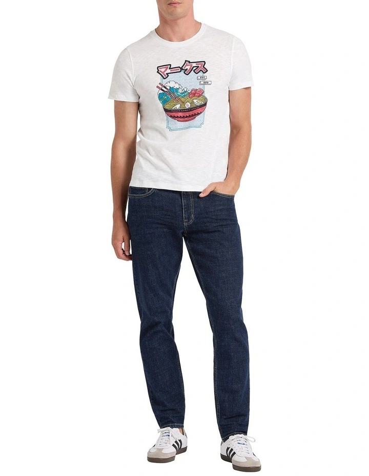 Crosby Tapered Leg Jeans in Dark Indigo