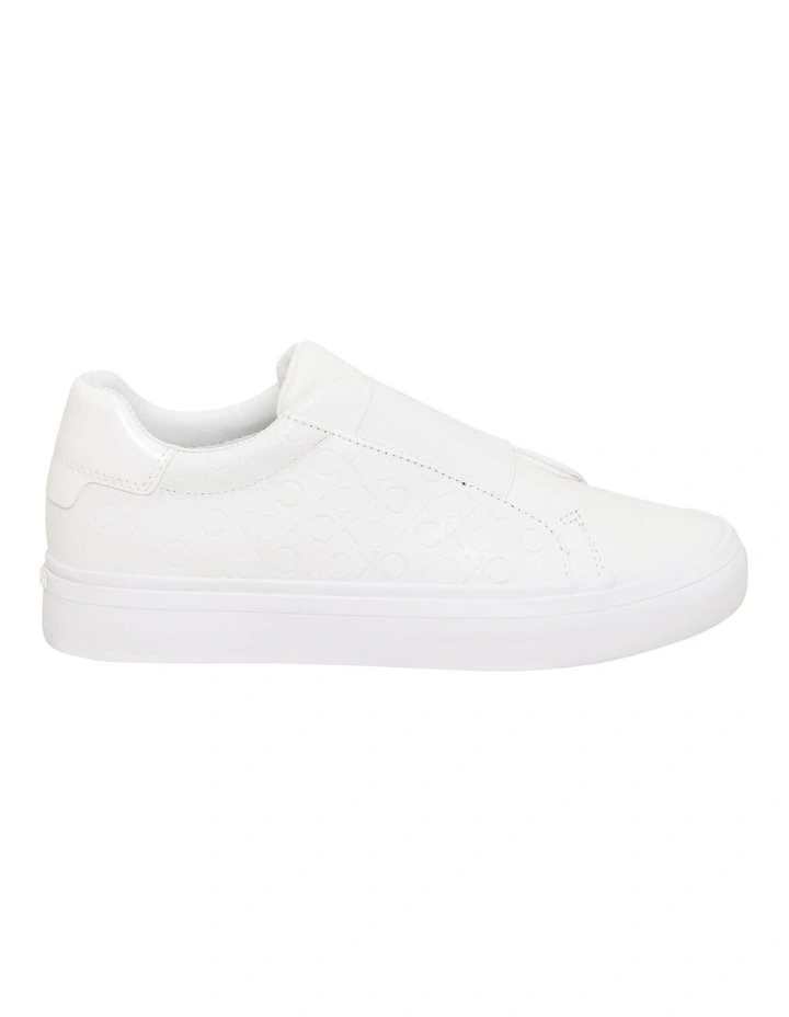 Leather Slip-On Trainers in White