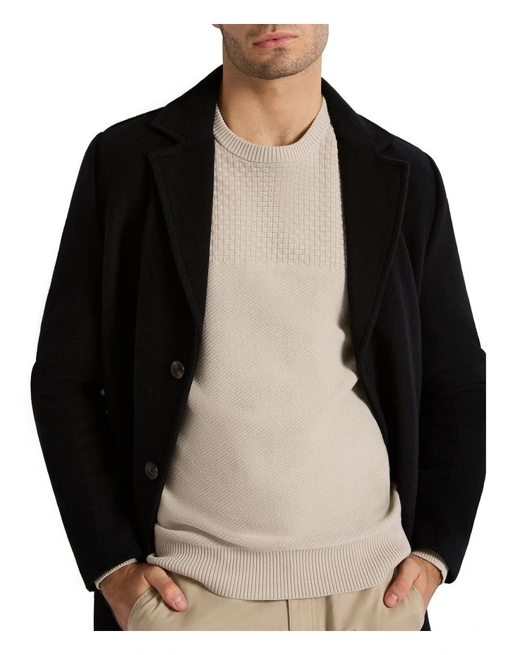 Sean Crombie Coat in Black