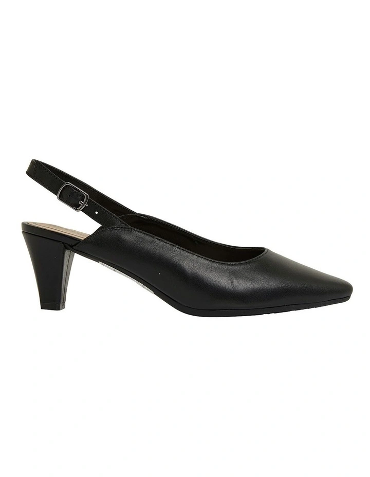 Agatha Black Glove Heeled Shoes
