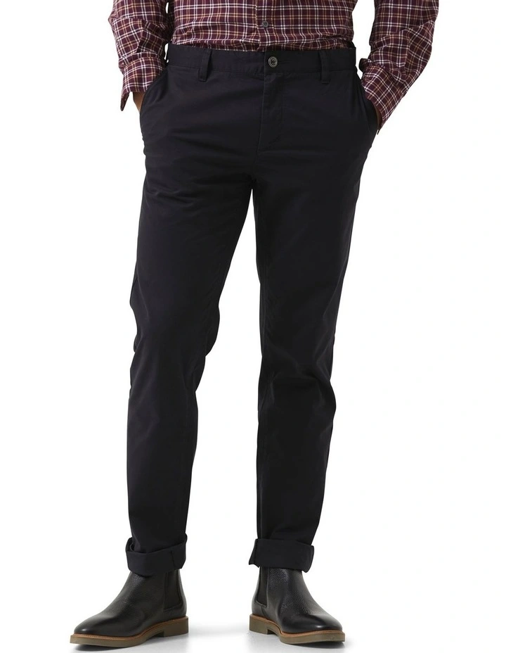 Gunn Slim Chino Pant Short Leg Midnight