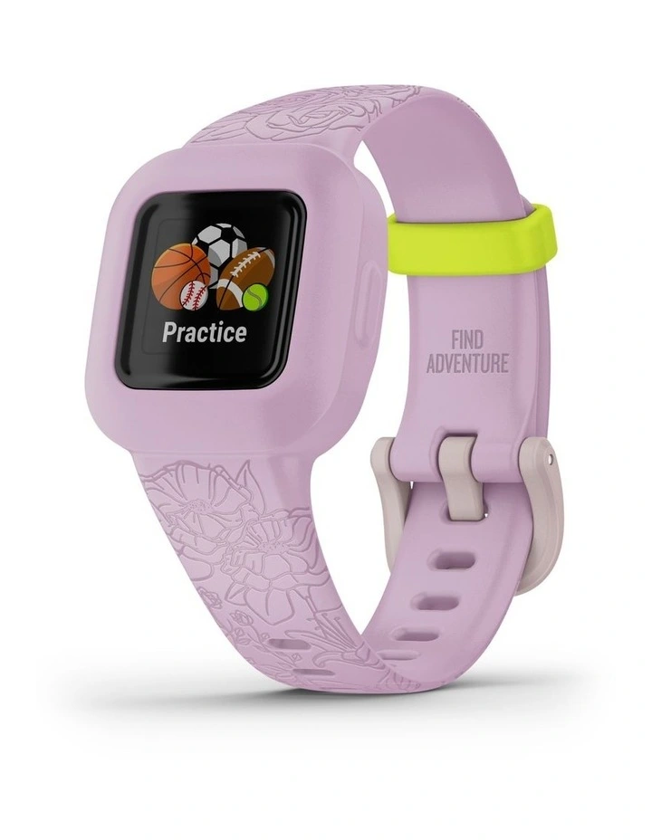 Vivofit Jr. 3 Floral Lilac Kids Fitness Tracker