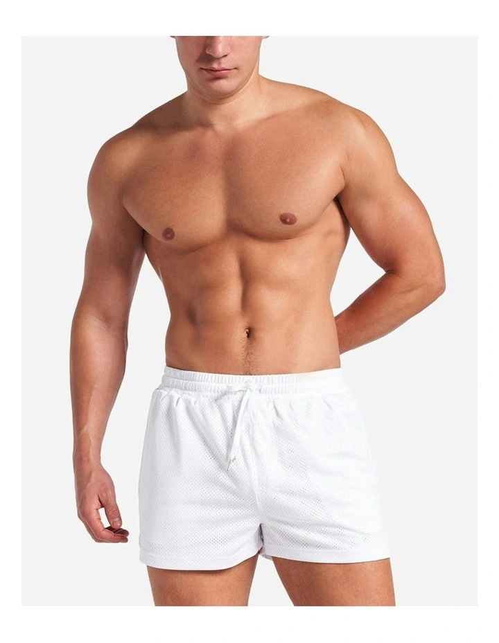 S.S.C. Mesh 3 Short in White