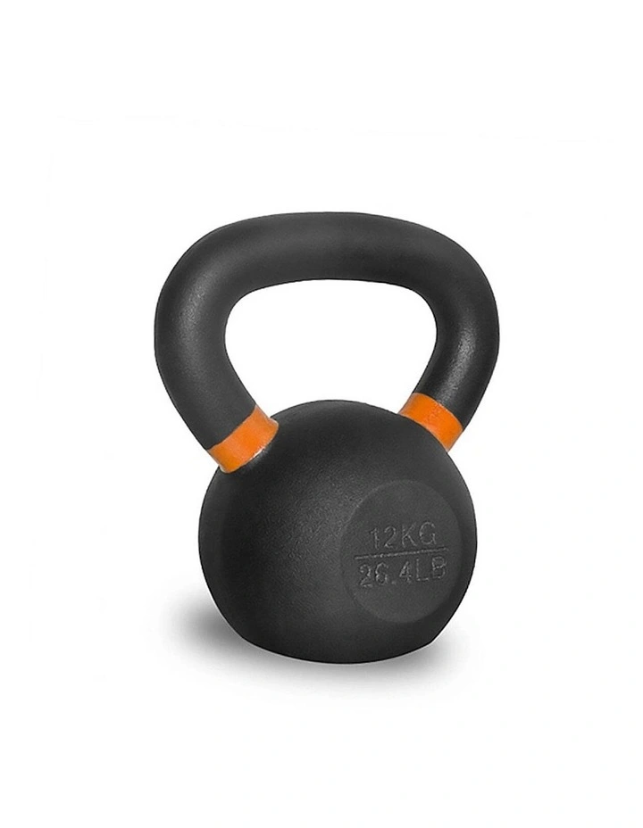 Kettlebell Weight 12kg in Black/Orange