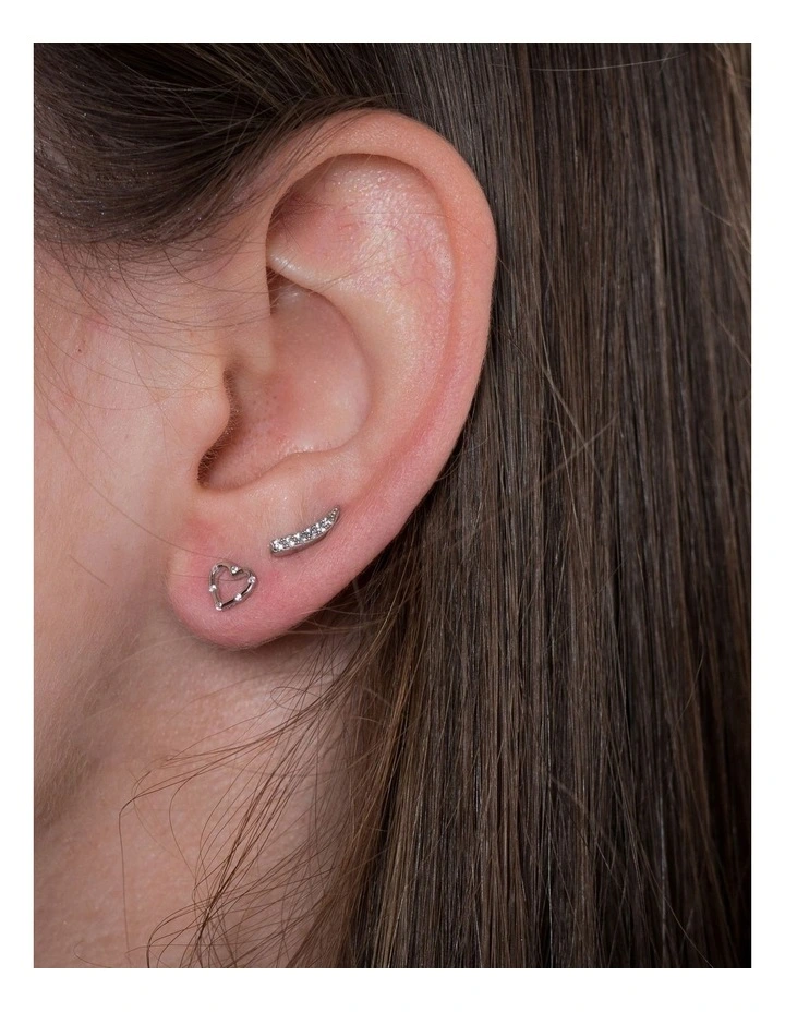 Vanilla Vine Small Silver Earrings