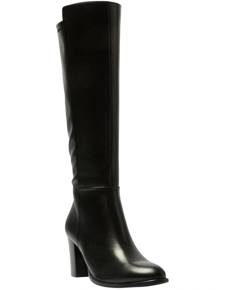 Gianna Boots in Black on Black Leather