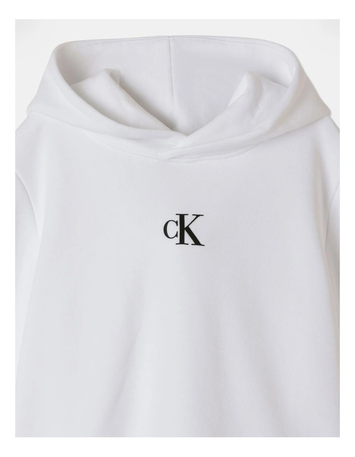 Boxy Hoodie in Bright White
