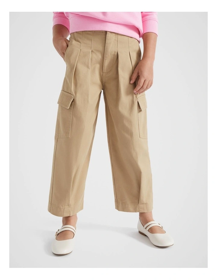 Pleated Pant in Caramel