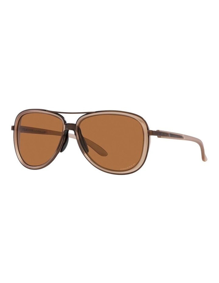Split Time Polarised Sunglasses in Brown