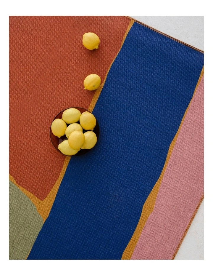 Rain is Coming! Burnt New Jute Area Rug in Orange