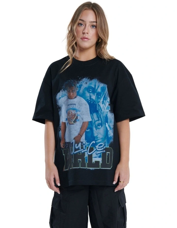 Juice Wrld Bootleg T-shirt in Black