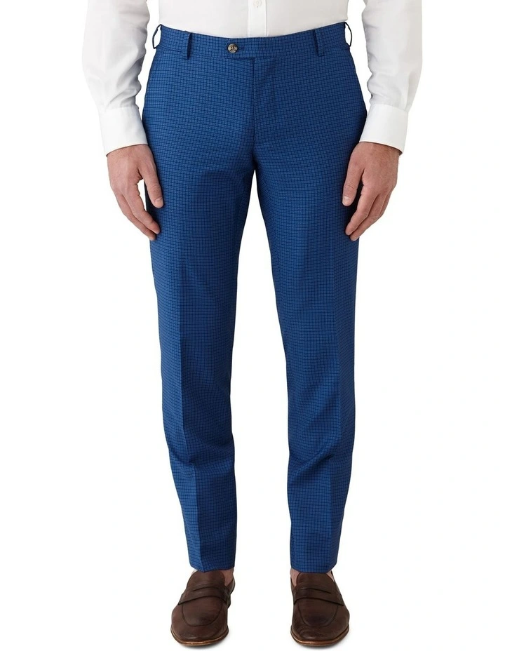 Fabio Tailored Fit Trouser in Blue