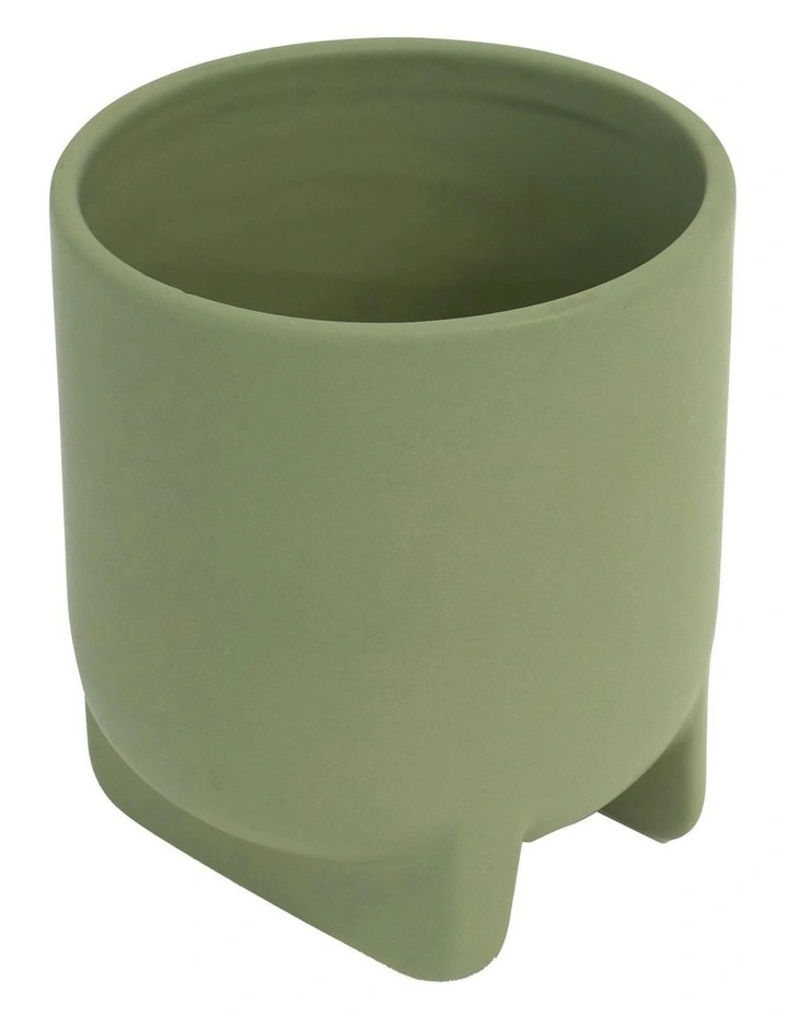 Zion Lguana Planter 15x17 cm in Dark Green