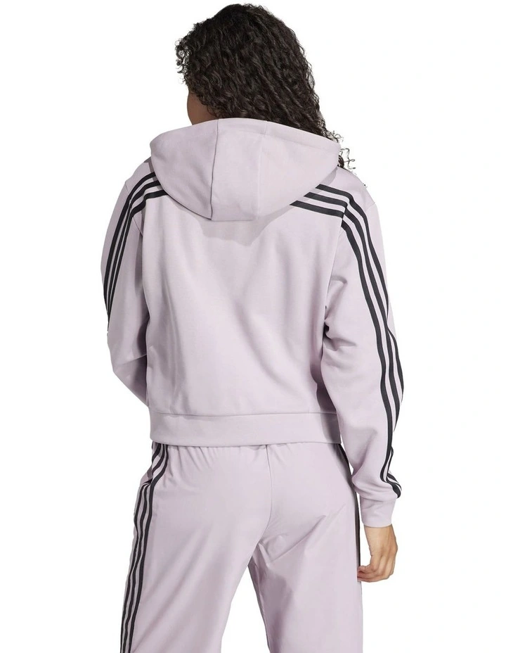 Future Icons 3-Stripes Full Zip Hoodie in Preloved Fig