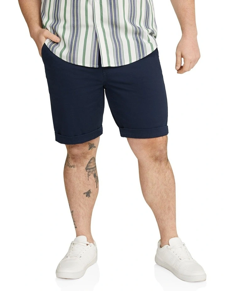 Gibson Stretch Chino Short in Indigo