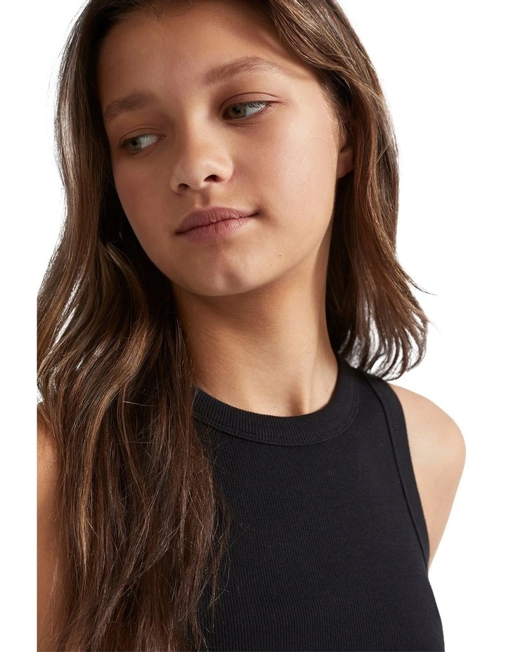 Core Rib Tank in Black