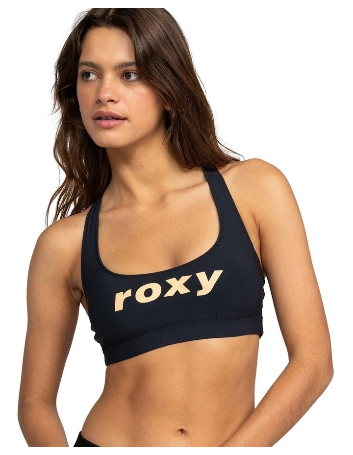 Roxy Active Bralette in Nearly Black