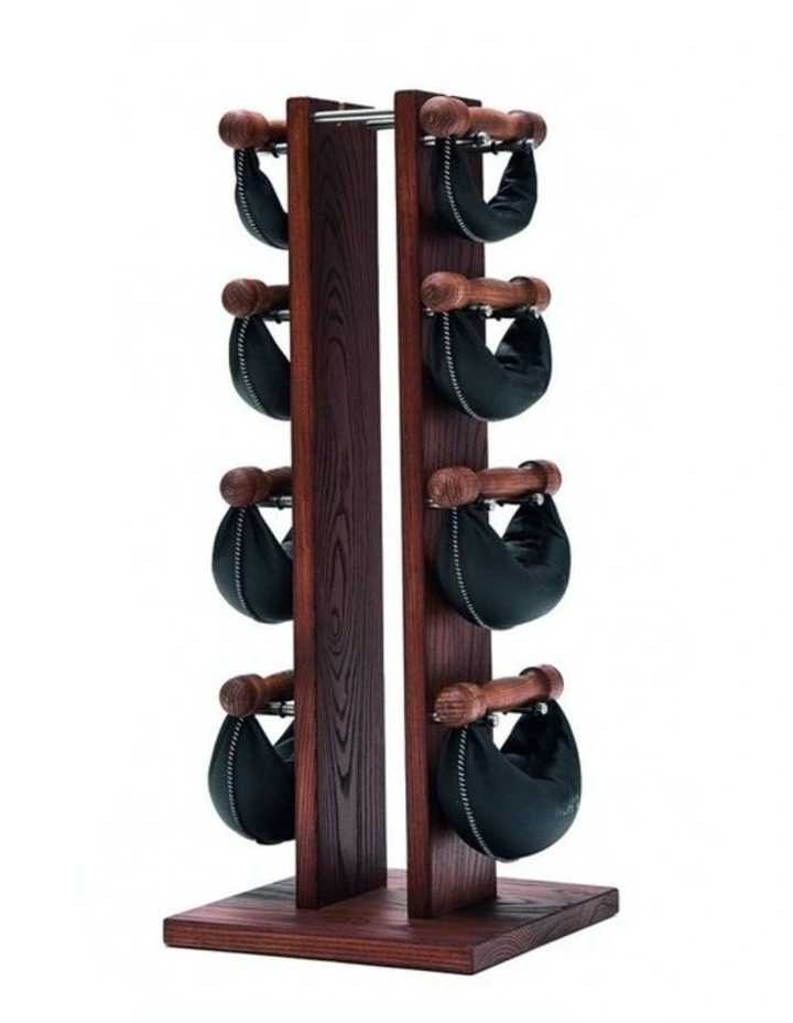 9 Piece Wooden Swing Tower Hand Crafted Weight Set in Club