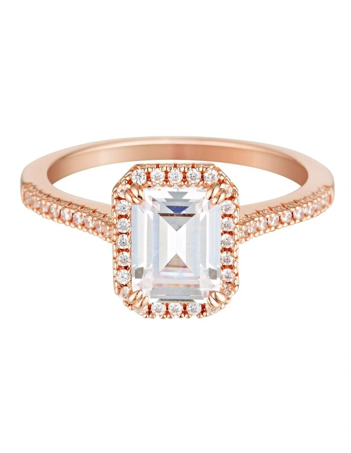 Iconic Bridal Violet Rose Gold Ring