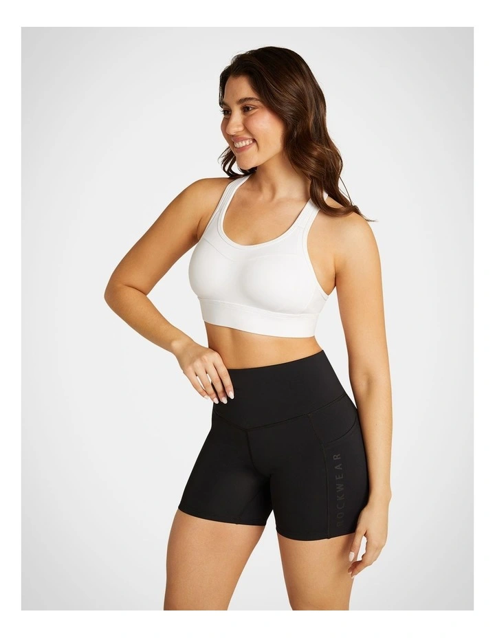 Olympia Moulded High Impact Sports Bra in White
