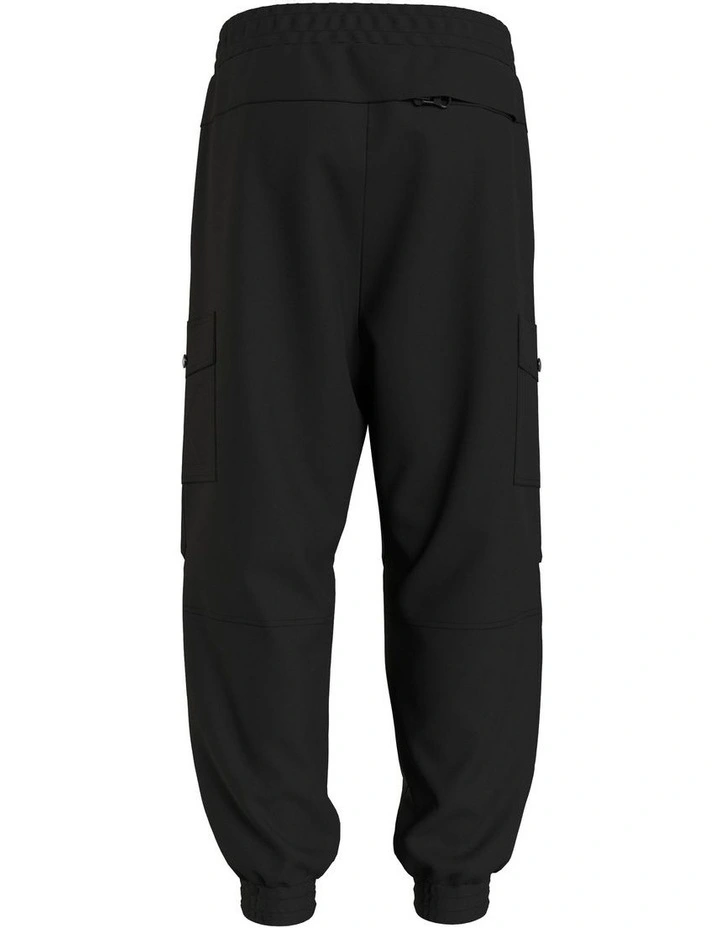 Calvary Twill Cargo Jogger in Black