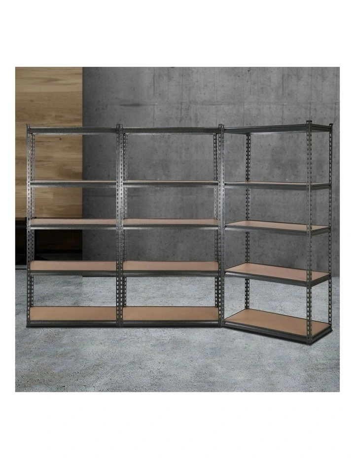 Steel Storage Shelf Rack 3x1.8m in Grey