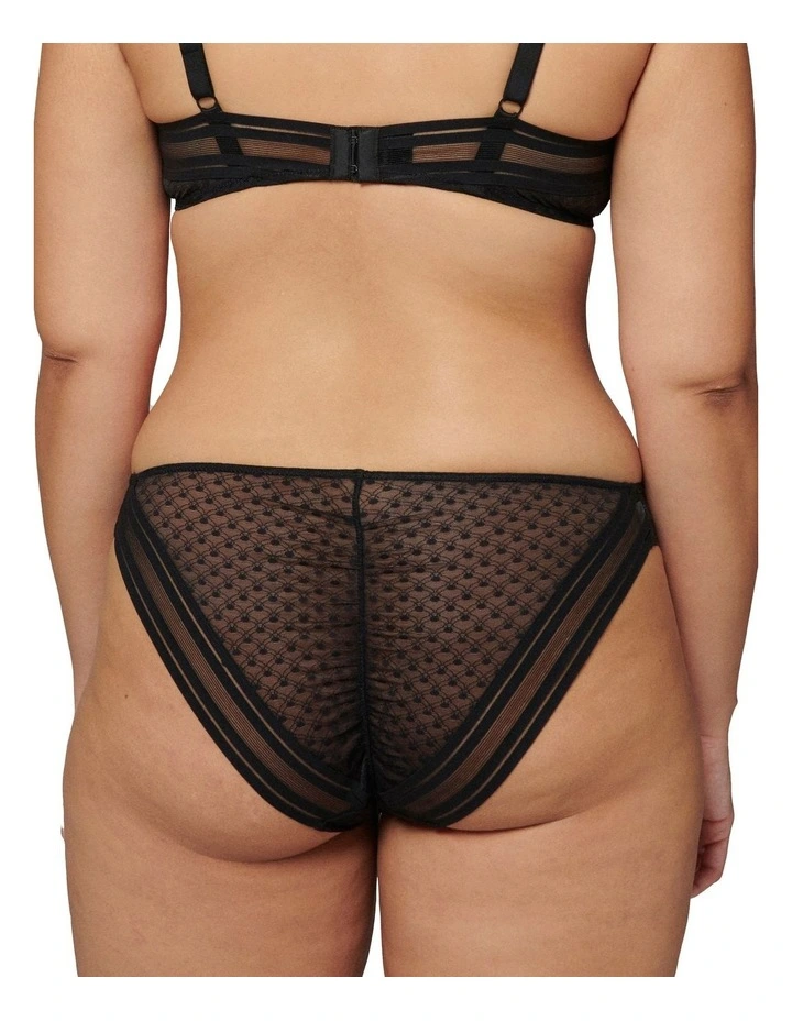 Iris Bikini Brief in Black