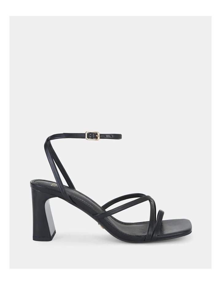 Urelia Strappy Sandals in Black