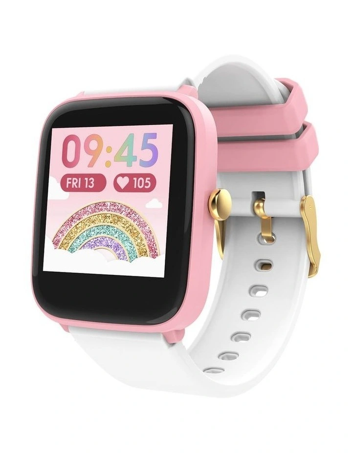 Smart Watch in Pink/White