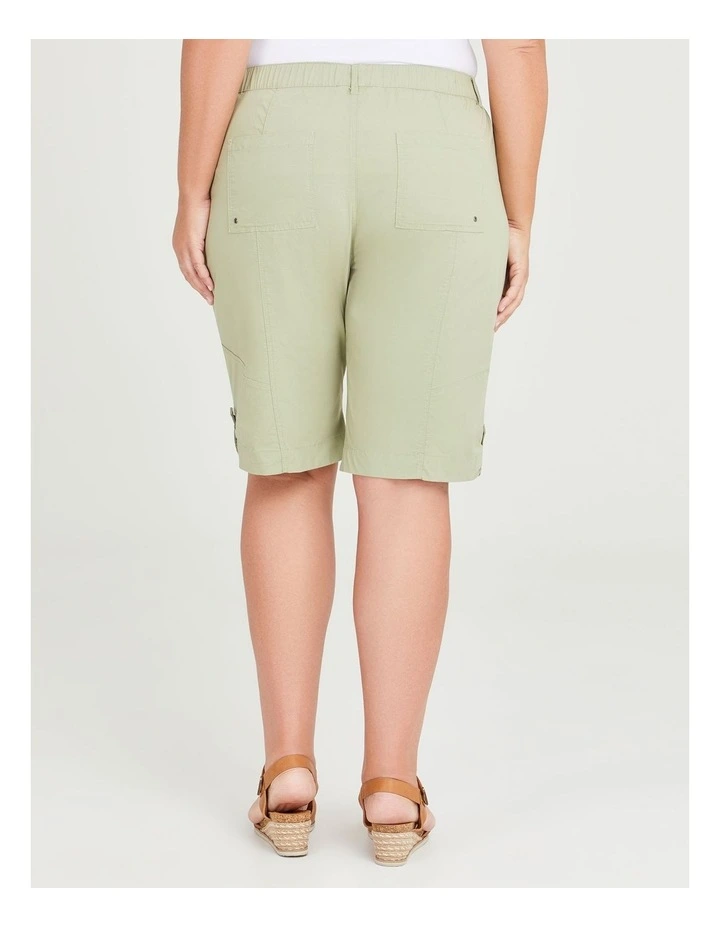 Zip Pocket Cargo Short in Light Sage