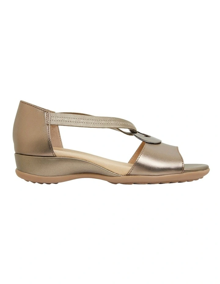 Caroline Pewter Metallic Sandals