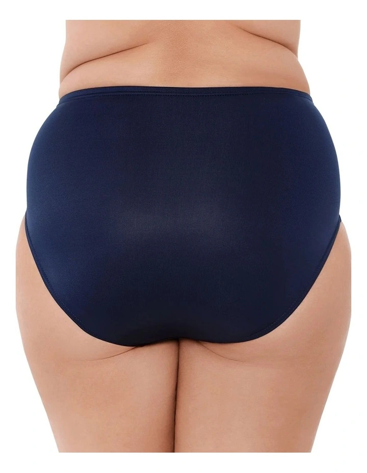 Full Coverage Shaping Bikini Bottoms Plus in Midnight
