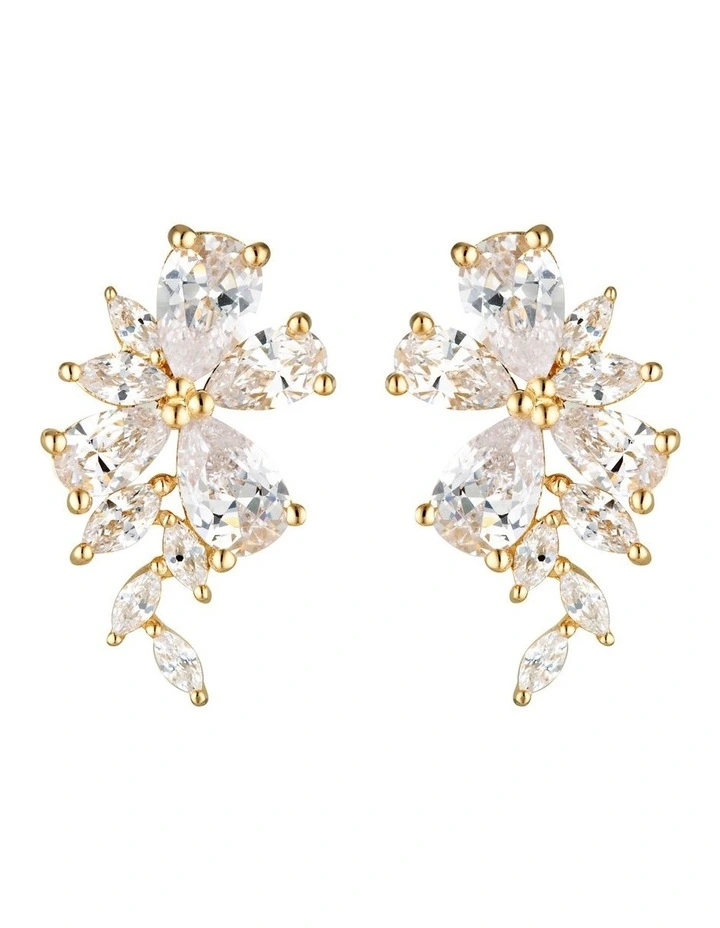 Iconic Bridal Hyacinth Earrings Gold
