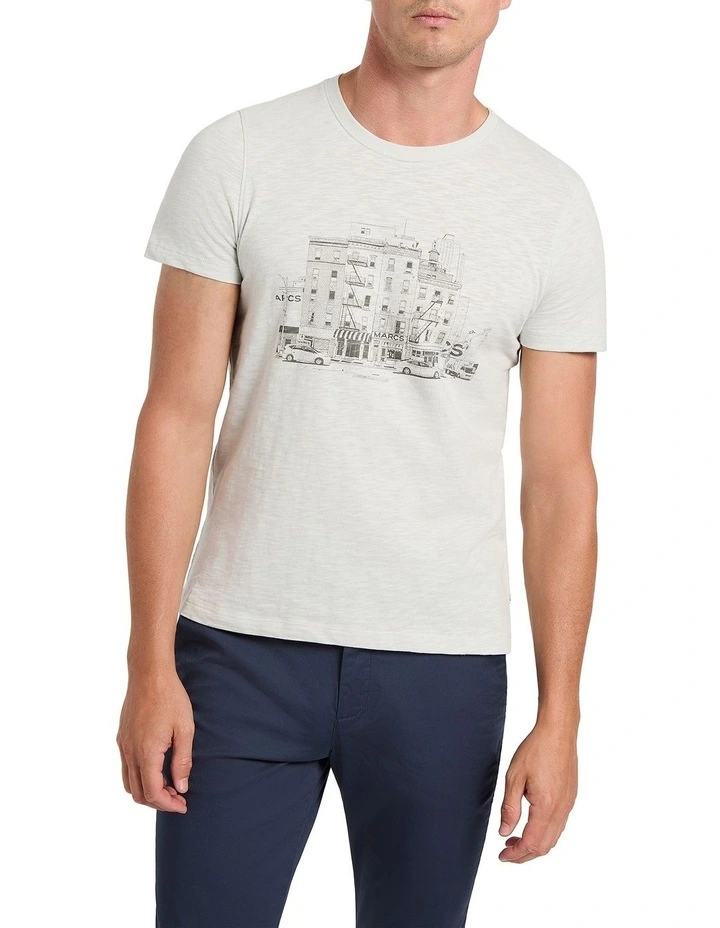 City Little Liars Tee in Limestone
