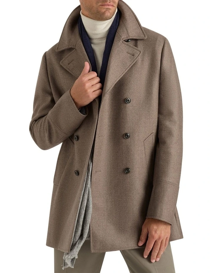 Claudio Peacoat in Camel
