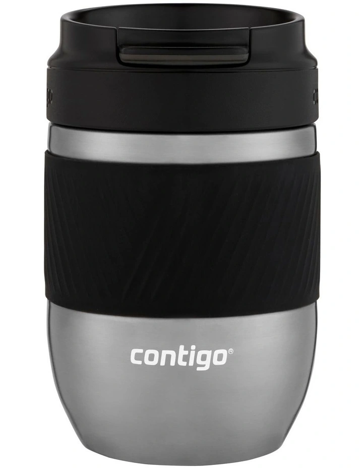 Pug Mug Snapseal Stainless 295ml Steel/Black