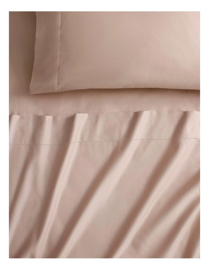 1000TC Cotton Sateen Sheet Set Multi Depth in Rosewater