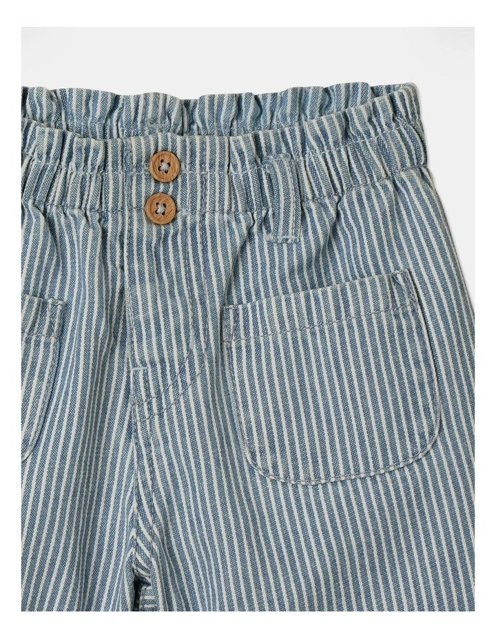Izzie Paperbag Waist Short In Denim