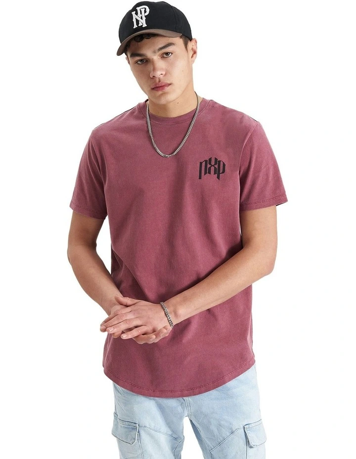Pods Dual Curved Tee in Pigment Renaissance