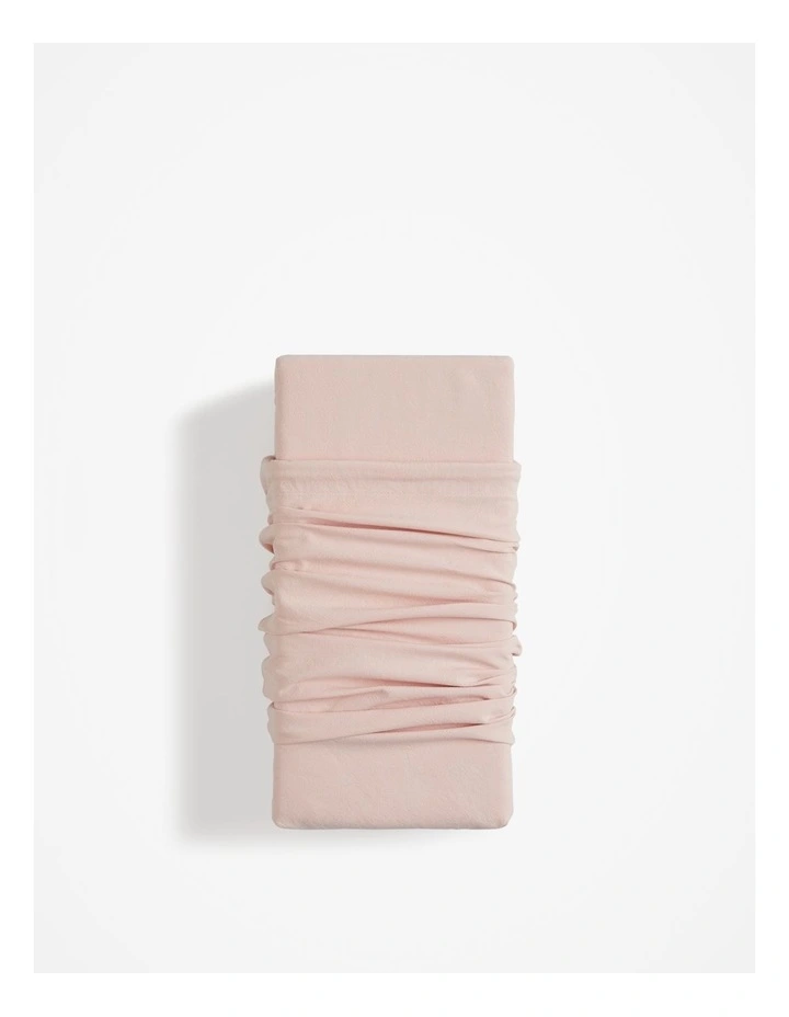 Brae Australian Cotton Double Flat Sheet in Rose