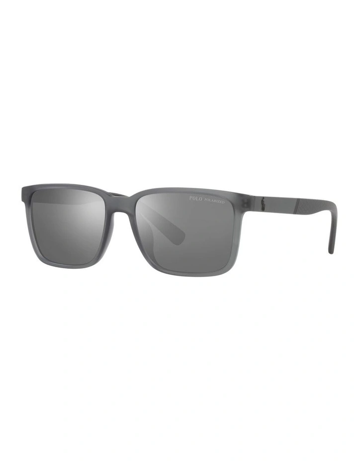 0PH4189U Polarised Sunglasses in Transparent Grey